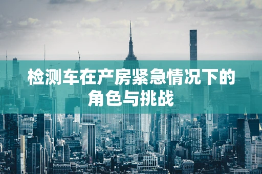 检测车在产房紧急情况下的角色与挑战