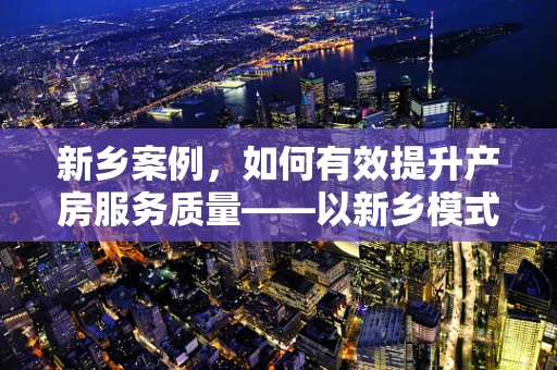 新乡案例，如何有效提升产房服务质量——以新乡模式为蓝图