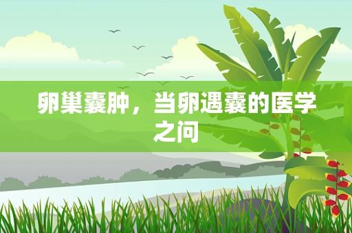 卵巢囊肿，当卵遇囊的医学之问