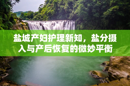 盐城产妇护理新知，盐分摄入与产后恢复的微妙平衡