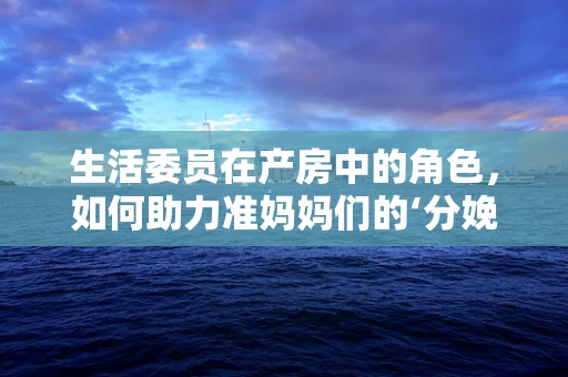 生活委员在产房中的角色，如何助力准妈妈们的‘分娩’生活？