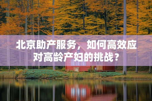 北京助产服务，如何高效应对高龄产妇的挑战？