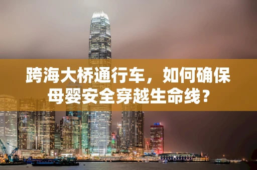 跨海大桥通行车，如何确保母婴安全穿越生命线？