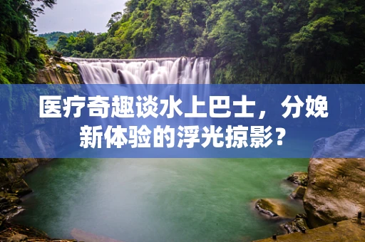 医疗奇趣谈水上巴士，分娩新体验的浮光掠影？