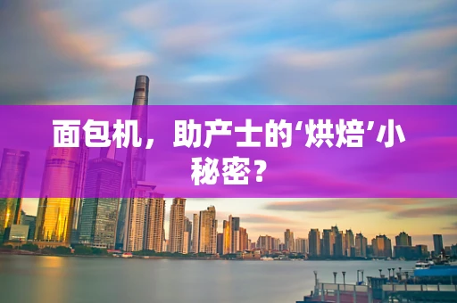 面包机，助产士的‘烘焙’小秘密？