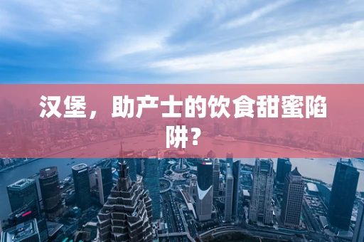 汉堡，助产士的饮食甜蜜陷阱？