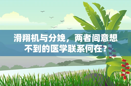 滑翔机与分娩，两者间意想不到的医学联系何在？