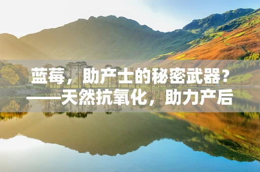 蓝莓，助产士的秘密武器？——天然抗氧化，助力产后恢复