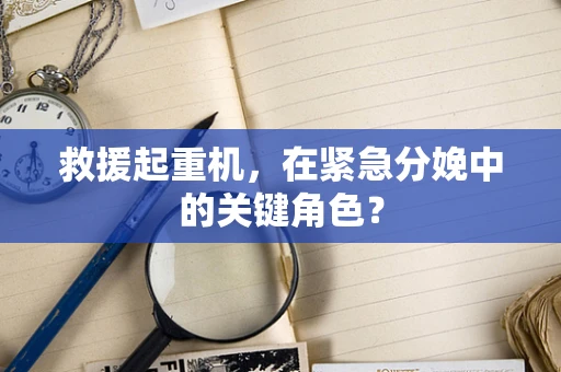 救援起重机，在紧急分娩中的关键角色？