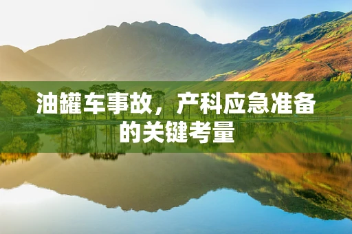 油罐车事故，产科应急准备的关键考量