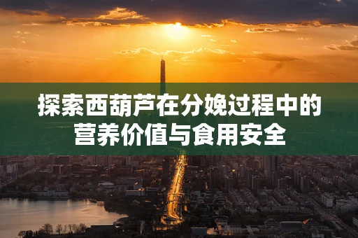 探索西葫芦在分娩过程中的营养价值与食用安全